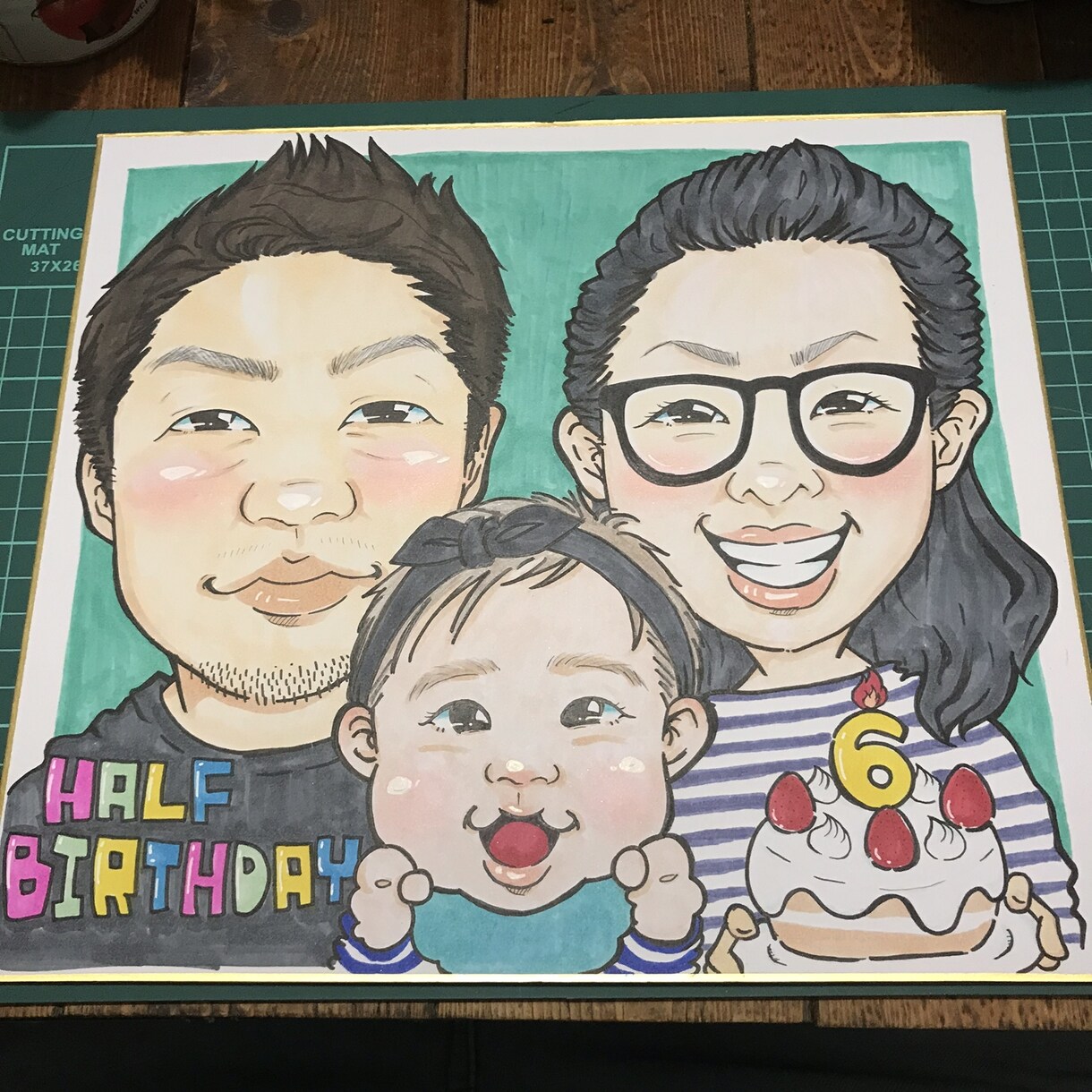 写真をもとに心を込めてアナログで似顔絵お描きします 卒業式、送別会、お誕生日、記念日などのプレゼントにオススメ イメージ3