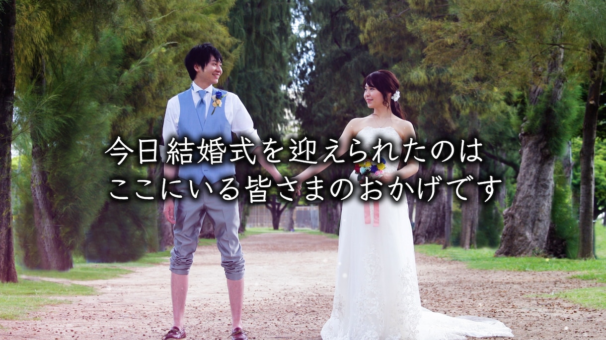 現役プロがプロフィールムービーを制作いたします 感謝と感動の結婚式ムービーがお手頃価格! 【アルバム】 イメージ9