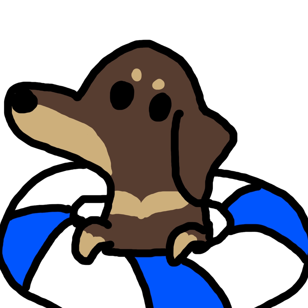 SNSアイコンに！愛犬のゆるかわイラストを描きます アイコンにぴったり！「うちの子」のゆるいイラストをお届け イメージ2