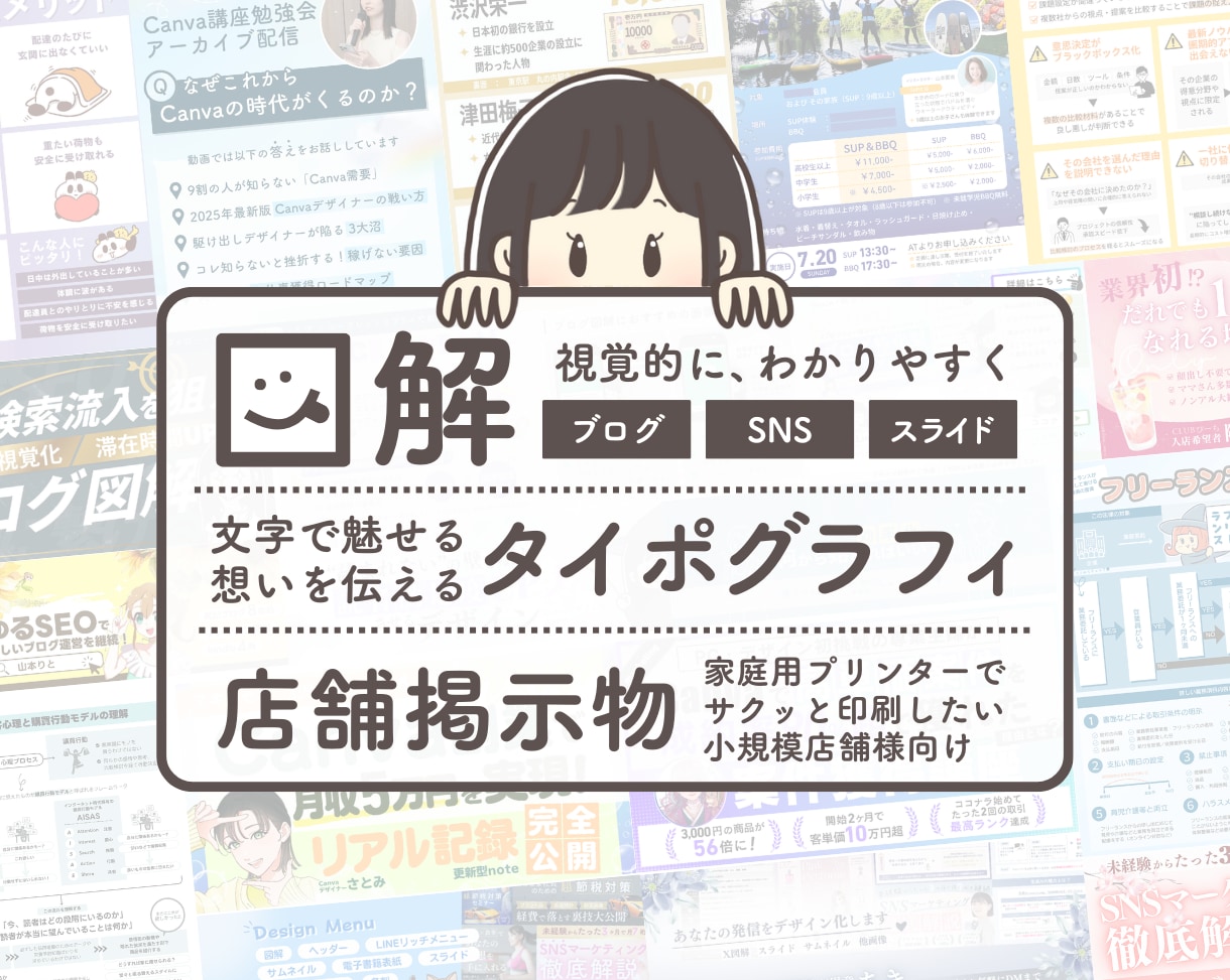 伝わる！行動につながる！図解スライドをつくります ブログ・SNS・スライドなど【文章をわかりやすく視覚化】 イメージ1