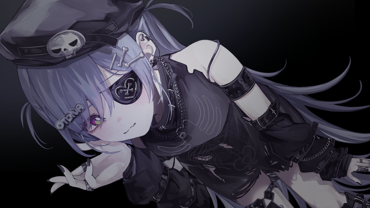 sns用のアイコンや動画用のイラストをお描きします ちょっぴりダークで綺麗なイラストをお求めの方に！ イメージ2