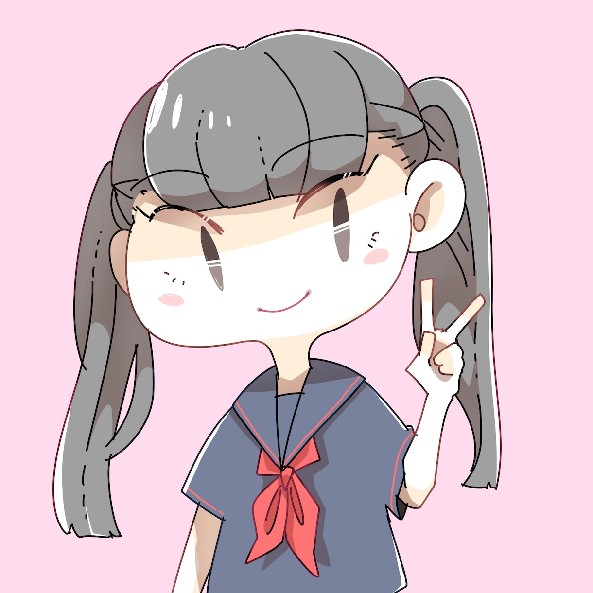SNSアイコンに！イラストアイコン描きます ゆるふわ可愛いディフォルメ似顔絵アイコン イメージ3