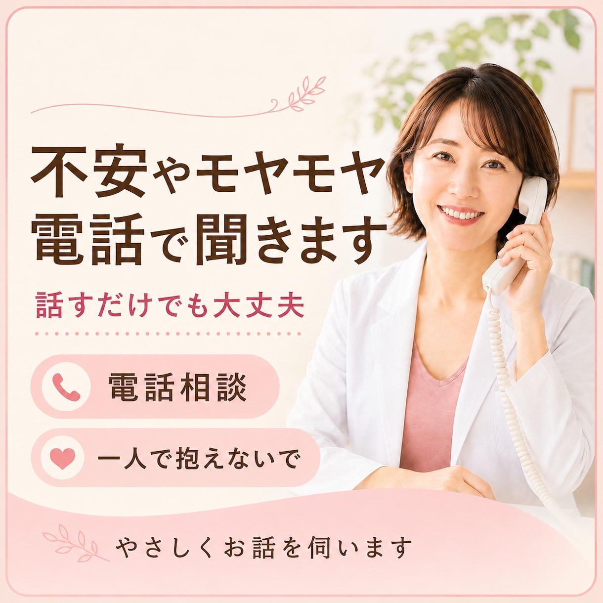 ダイエット中のモヤモヤ聞きます 食べすぎた罪悪感や停滞中の不安を、やさしく受け止めます イメージ1