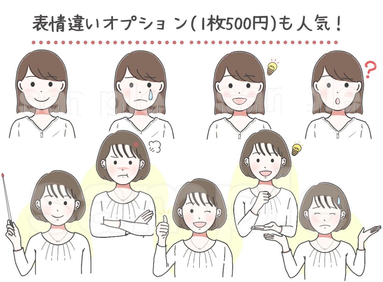 SNS/ブログ用ゆるいアイコン作成します 印象UP！周りと差がつくオリジナルゆるアイコン イメージ5