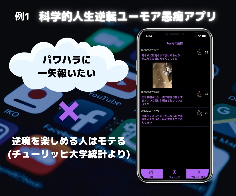 科学的根拠に基づいたiPhoneアプリを作ります どうせ作るならユーザーに喜んでもらえるアプリを作りませんか？ イメージ4