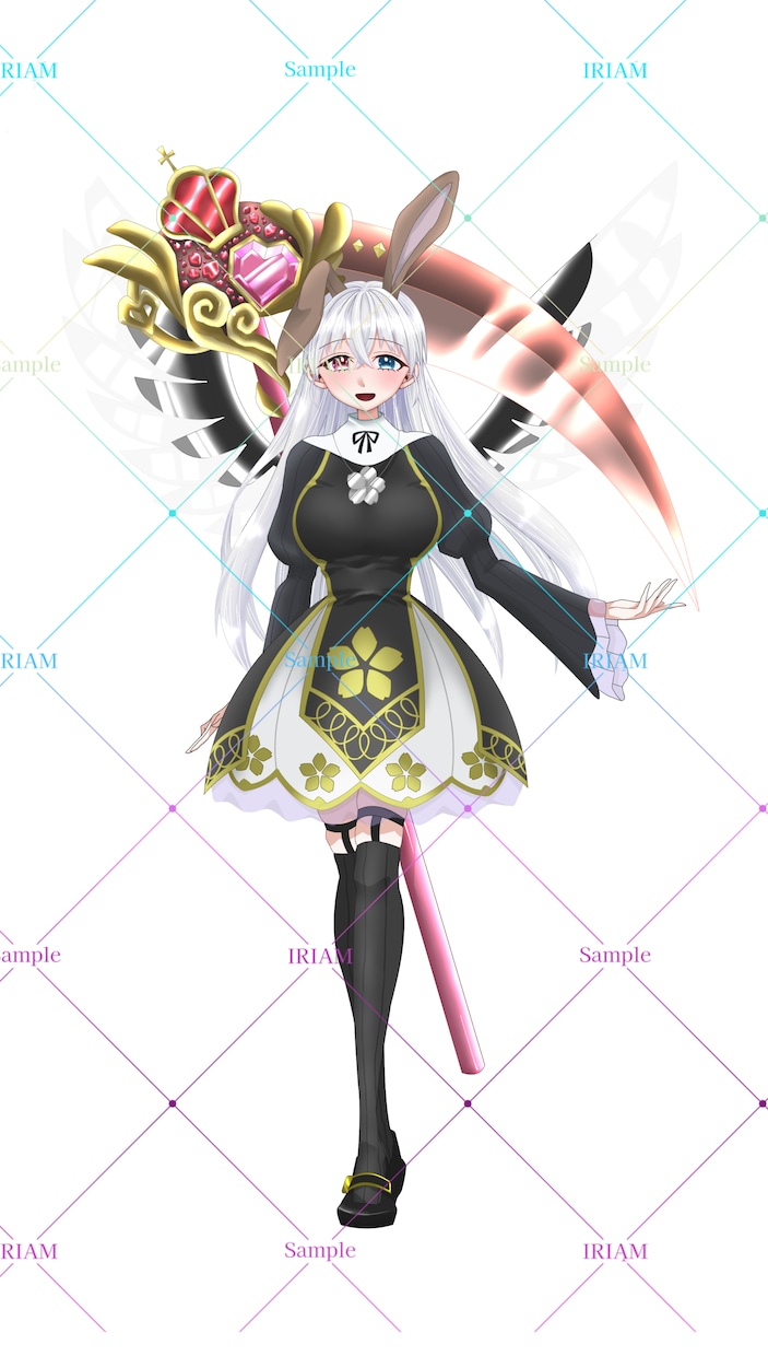 配信やTRPGで使える立ち絵を制作します オリジナリティ溢れるパキッとした色味の立ち絵 イメージ3