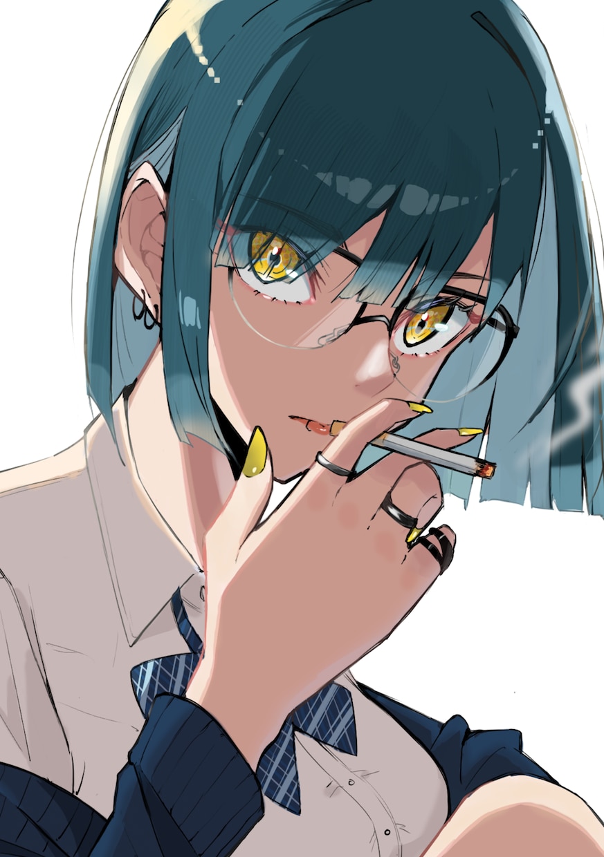 かっこいい系の女子を描いてます アニメ塗りに近いシンプルで飽きない塗り方 イメージ1