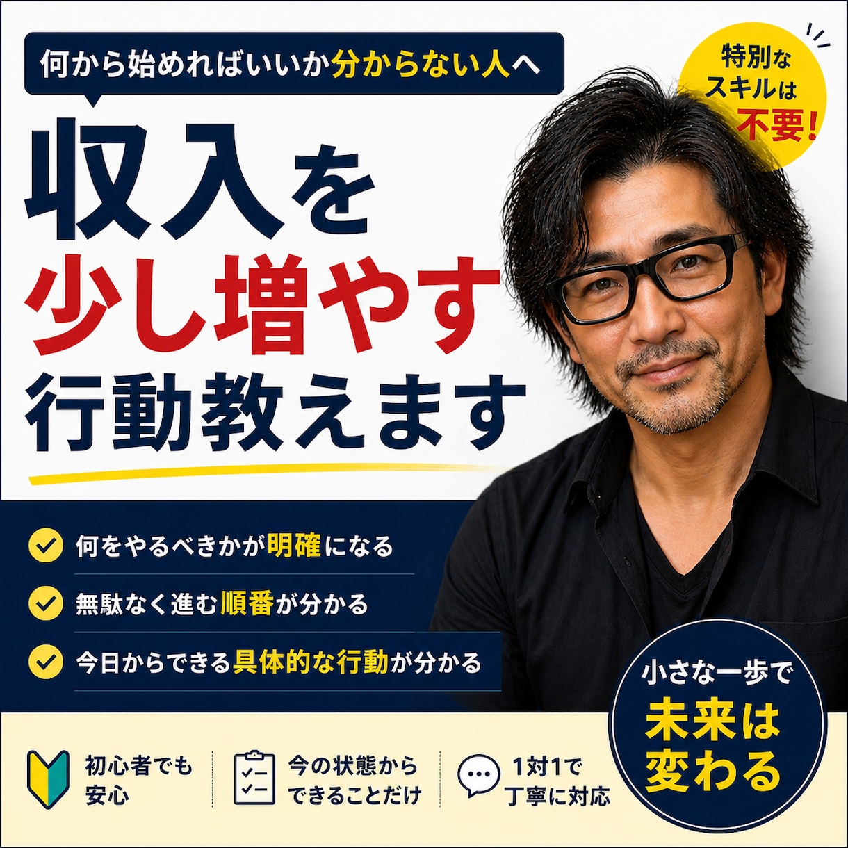 ネットで最初の収入作る方法教えます 何から始めるか迷っている人に、最初の一歩を具体的に伝えます イメージ1