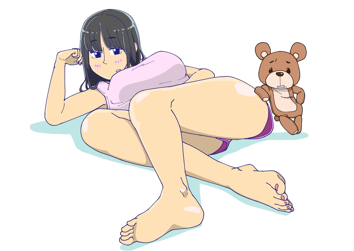 ポップでちょっぴりセクシーなイラスト作成します 目を引くイラストでグッズや広告などに！ イメージ1