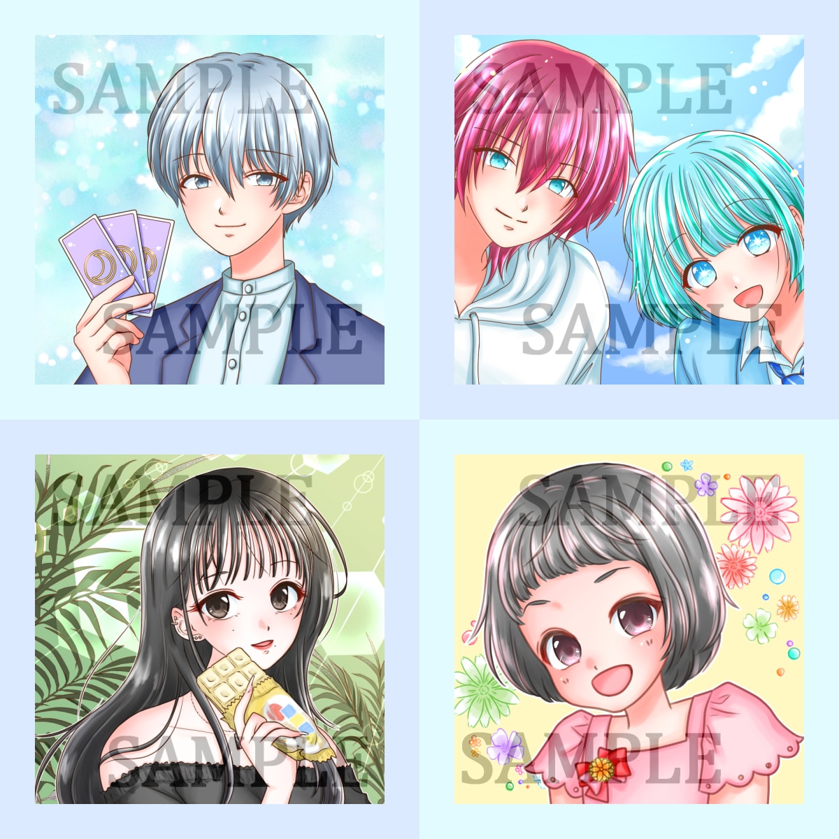 魅力的なSNSアイコン描きます かわいいからかっこいいまで対応、アイコン作成 イメージ7