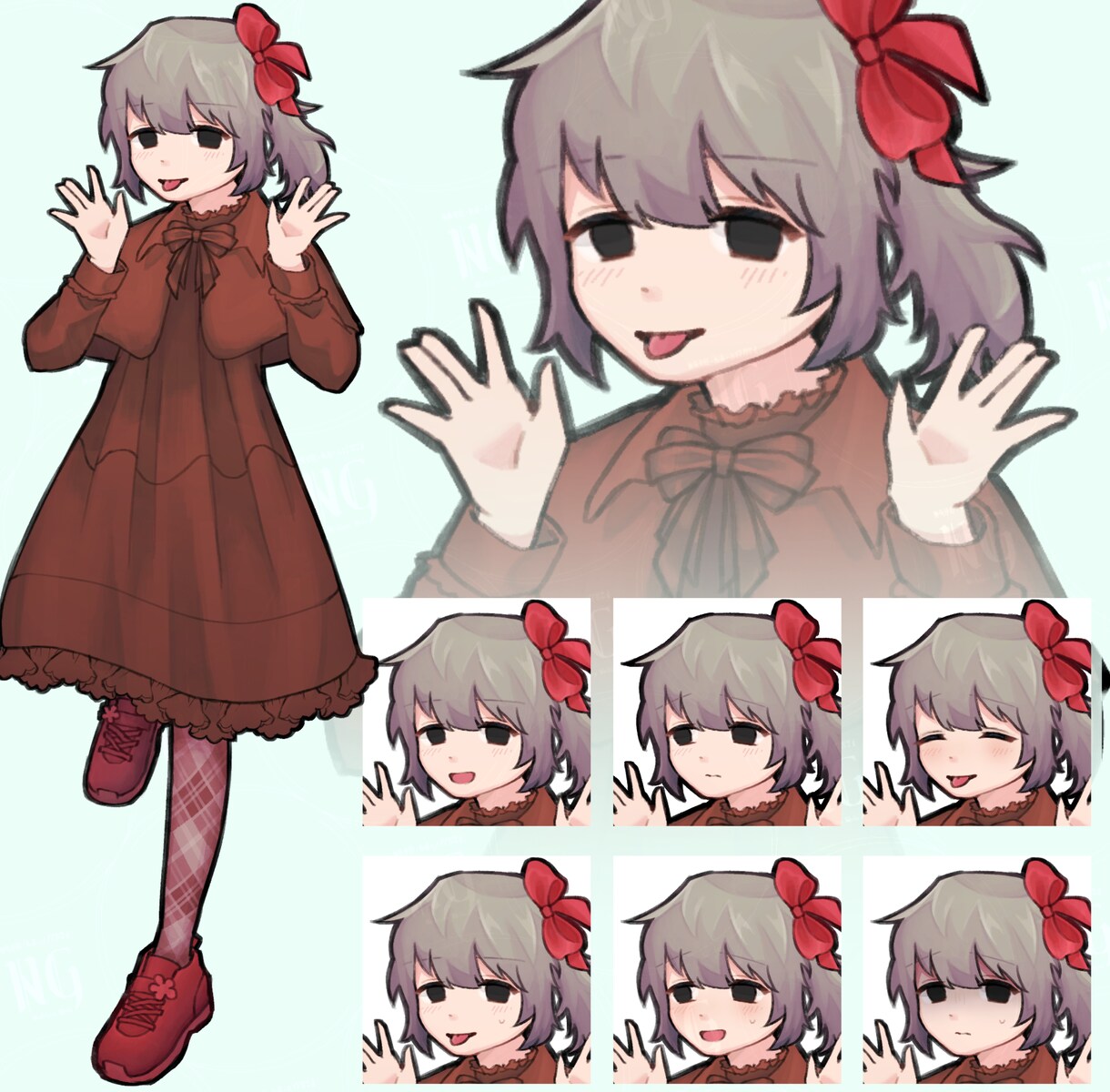 華やかで見栄えのするイラスト制作します ＊TRPG立ち絵、SNSアイコン、グッズ用など柔軟に対応可 イメージ6