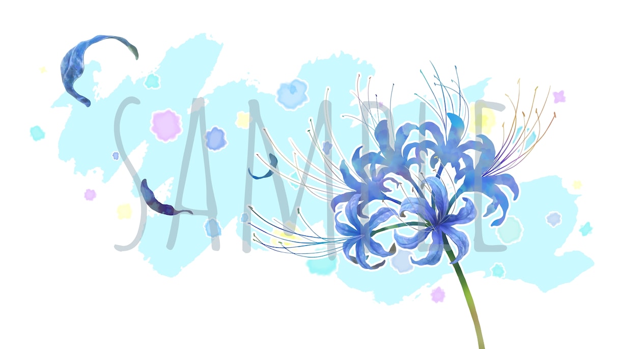 気持ちを伝える　花のイラスト制作致します 動画サムネイル・背景画像・プレゼント・用などに イメージ9