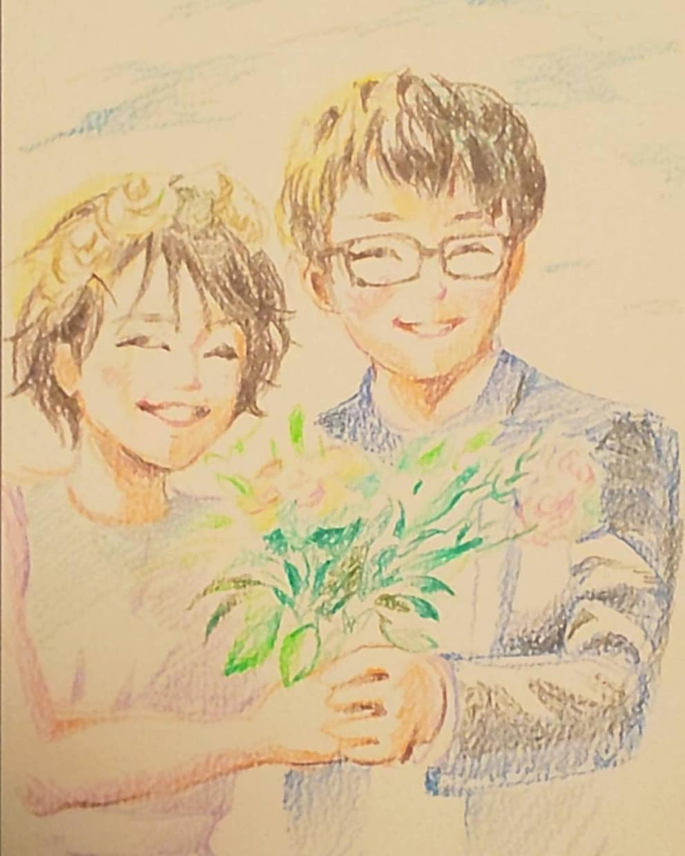 おうちに飾れる！似顔絵ポストカード承ります お誕生日記念日や季節のお便りに、気軽なポストカードサイズ イメージ3