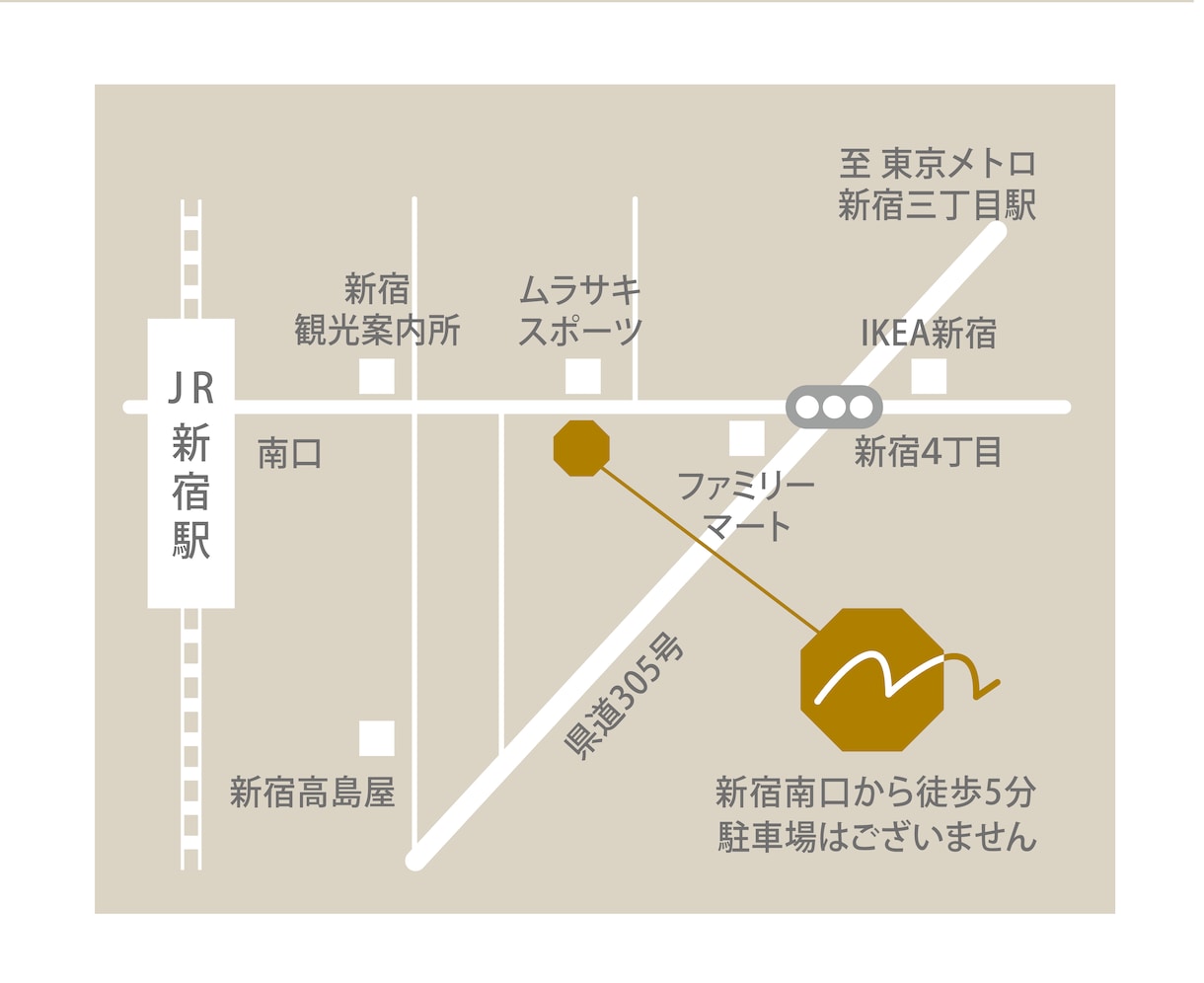 シンプルで分かりやすい地図・案内図おつくりします DMやホームページに地図・案内図の掲載をお考えの方へ イメージ2
