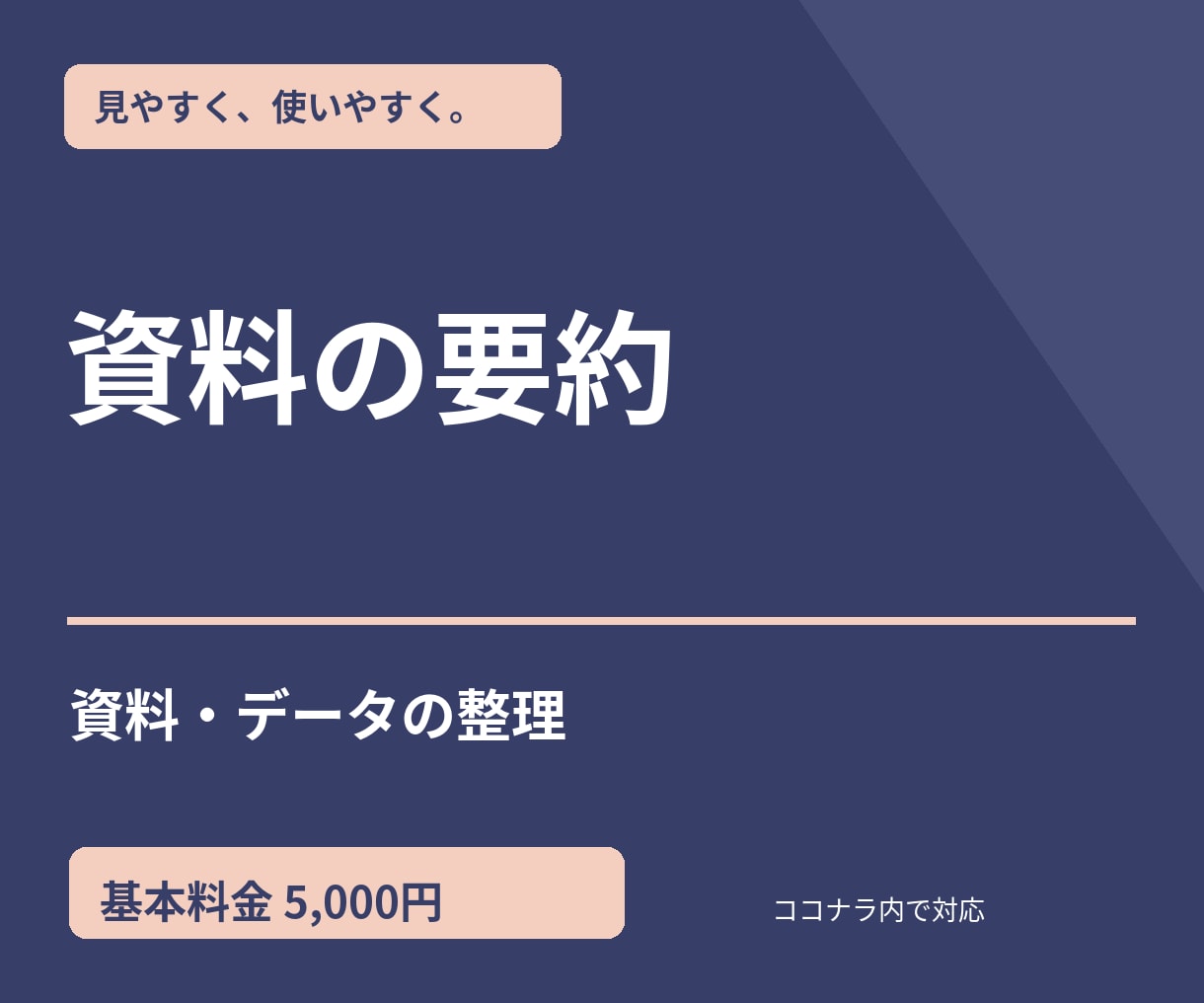 長文資料を1枚に要約します 重要点・決定事項を見やすく整理します イメージ1