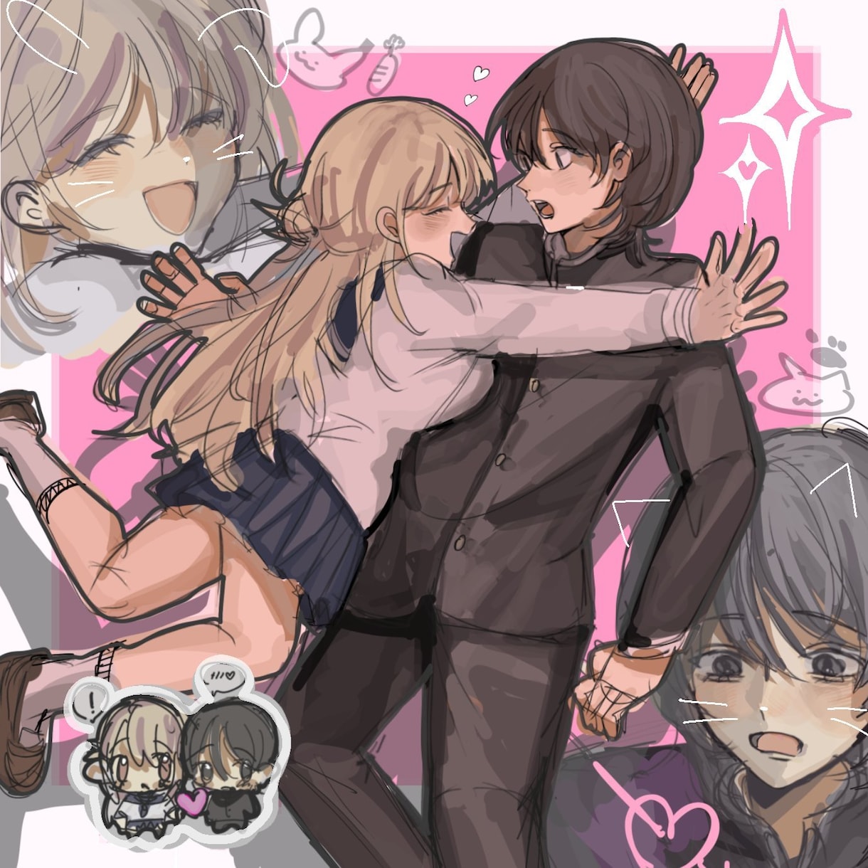 詰め込み可愛い夢絵描きます 2人の絡み絵欲しい人必見です！(版権️⭕️) イメージ1