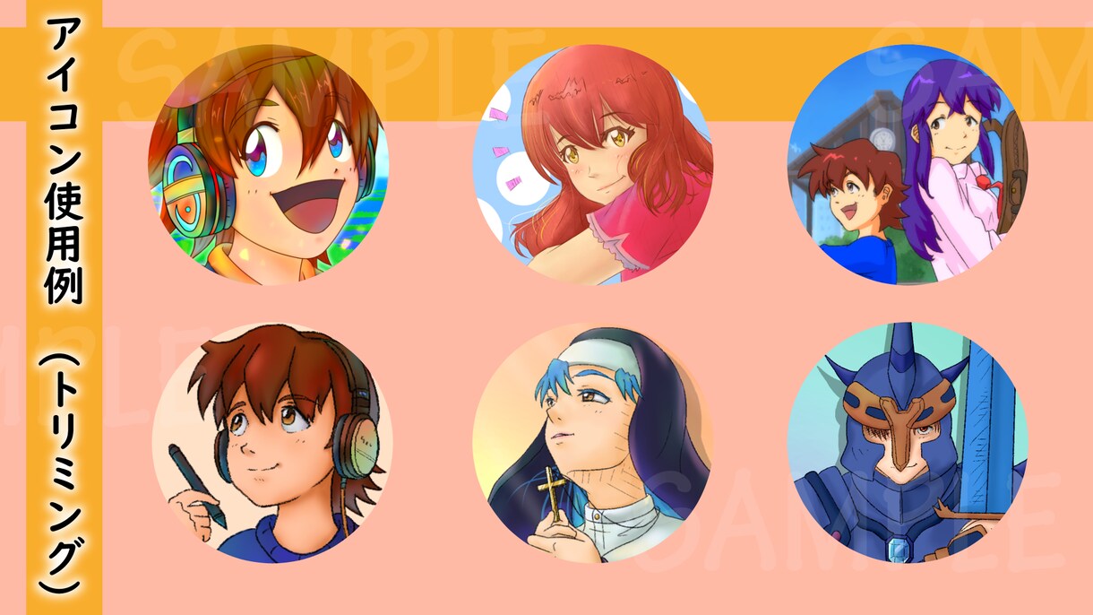 高品質なSNSアイコン・ヘッダーを丁寧に制作します 配信・VTuber・SNSに！1枚絵の密度でアイコンを制作！ イメージ10