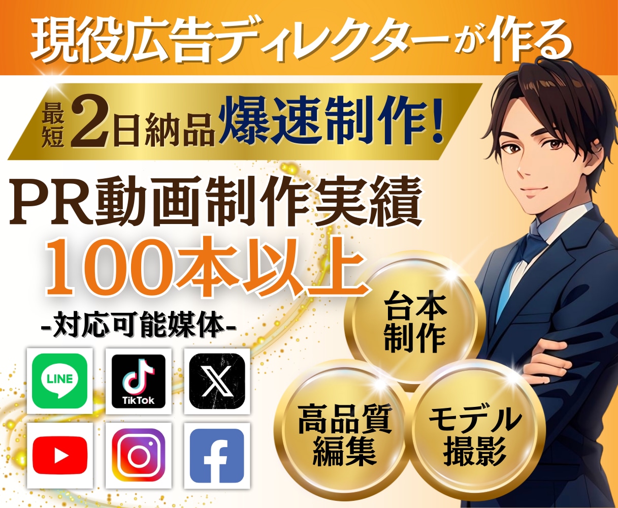 理想のショート広告動画を制作いたします リーチが増える構成で、台本からモデル選定、編集まで全て対応 イメージ1