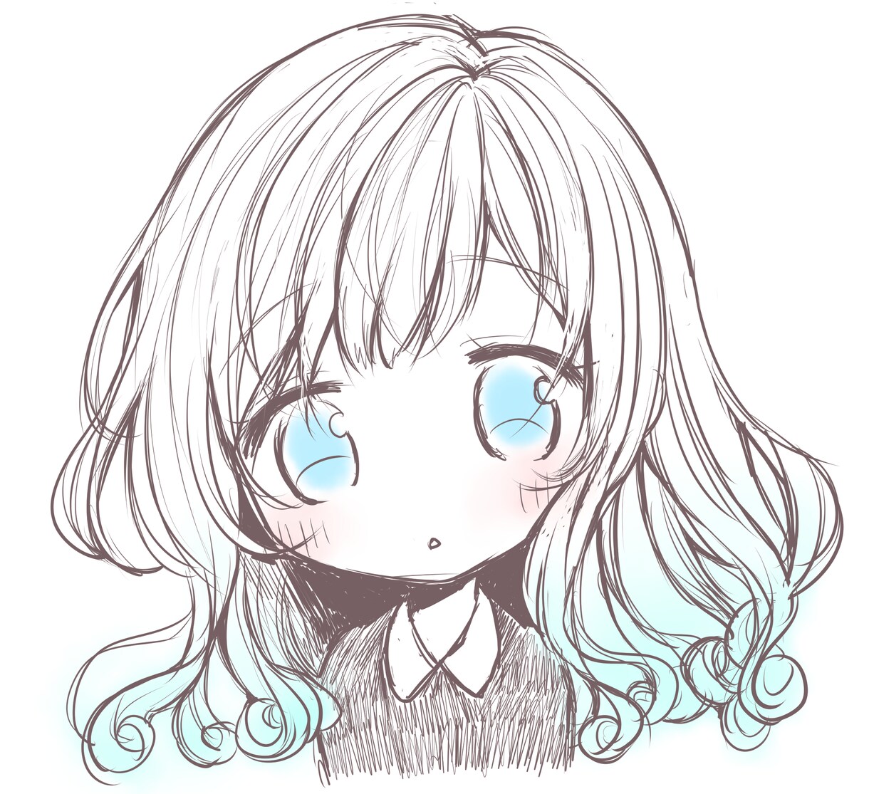 SNSアイコンお描きします 可愛い女の子のアイコン、つかいませんか？ イメージ2