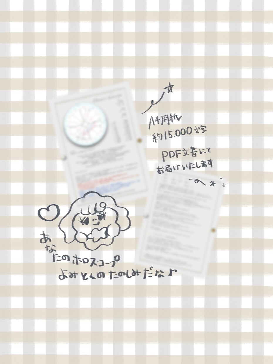ホロスコープリーディング＊0歳からの年齢域をみます どんな時もそっと読み返せる鑑定書をお試し価格で是非＾＾＊＊＊ イメージ2