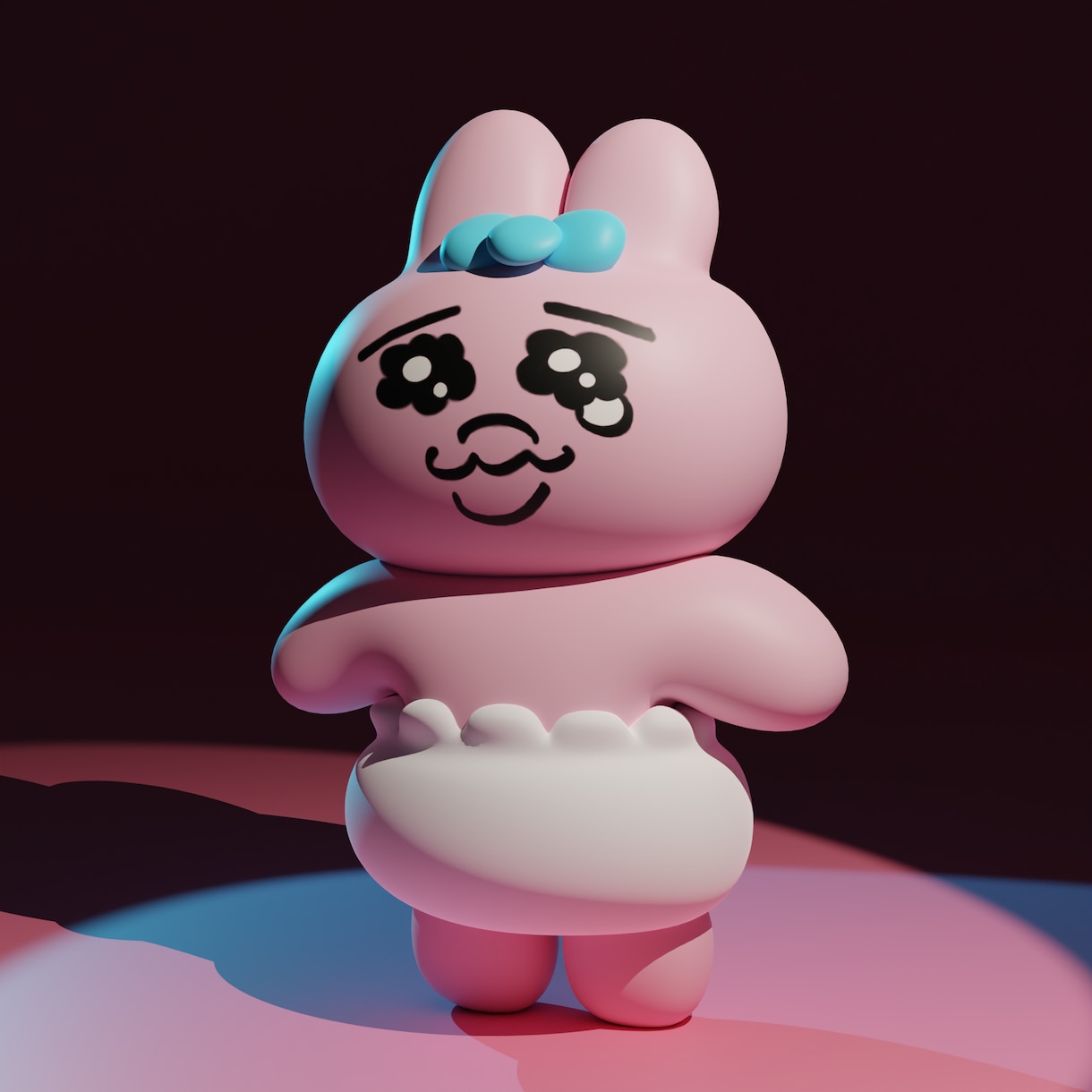 既存の2Dキャラ→3Dキャラへと制作いたします 元々の可愛らしさや特徴をそのままCGで表現いたします。 イメージ3