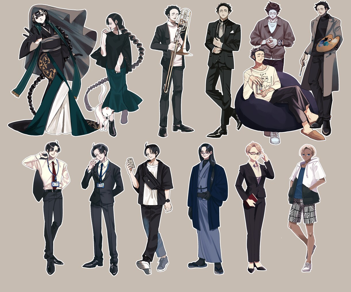 セール中！TRPG立ち絵描きます とにかくすぐに立ち絵が欲しい方へ イメージ3