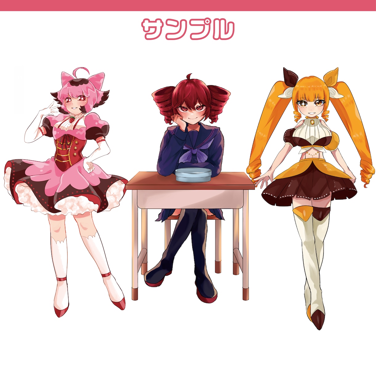 IRIAM/TRPG/グッズ等の立ち絵制作します 商用利用〇！彩度高めの可愛いイラスト！ イメージ3