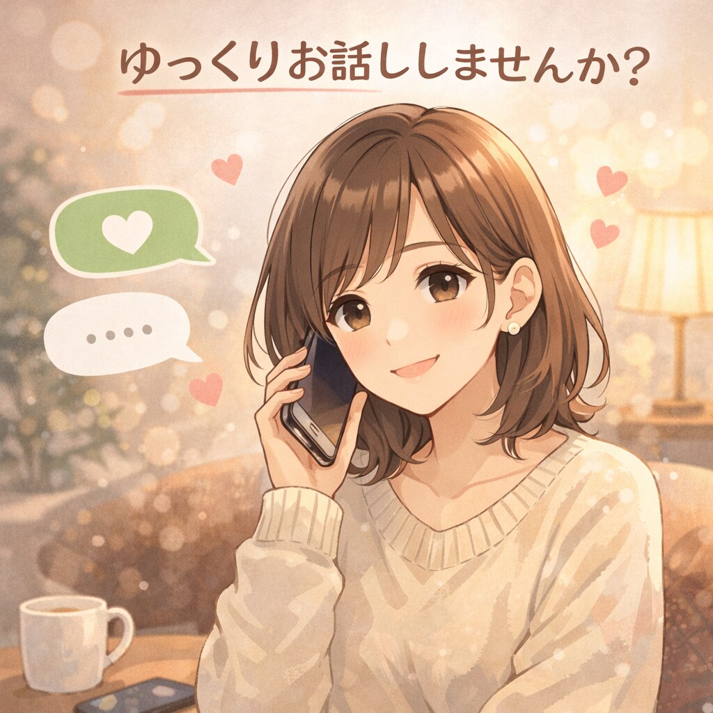 誰にも言えない話、関西弁でゆったり聞きます 安心して話せる、愚痴・寂しさ・恋愛の悩みに寄り添う電話 イメージ1