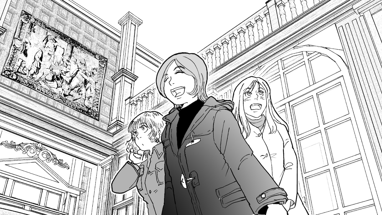 漫画制作、背景3D制作sketchup指導します スケッチアップで楽しく効率よく3D背景を作成しましょう! イメージ1