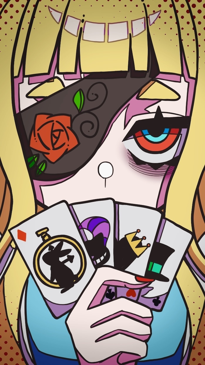 ポップかつ少し不気味なアイコン描きます ポップ極振りなアイコンも不気味に極振りなアイコンも可能です！ イメージ1