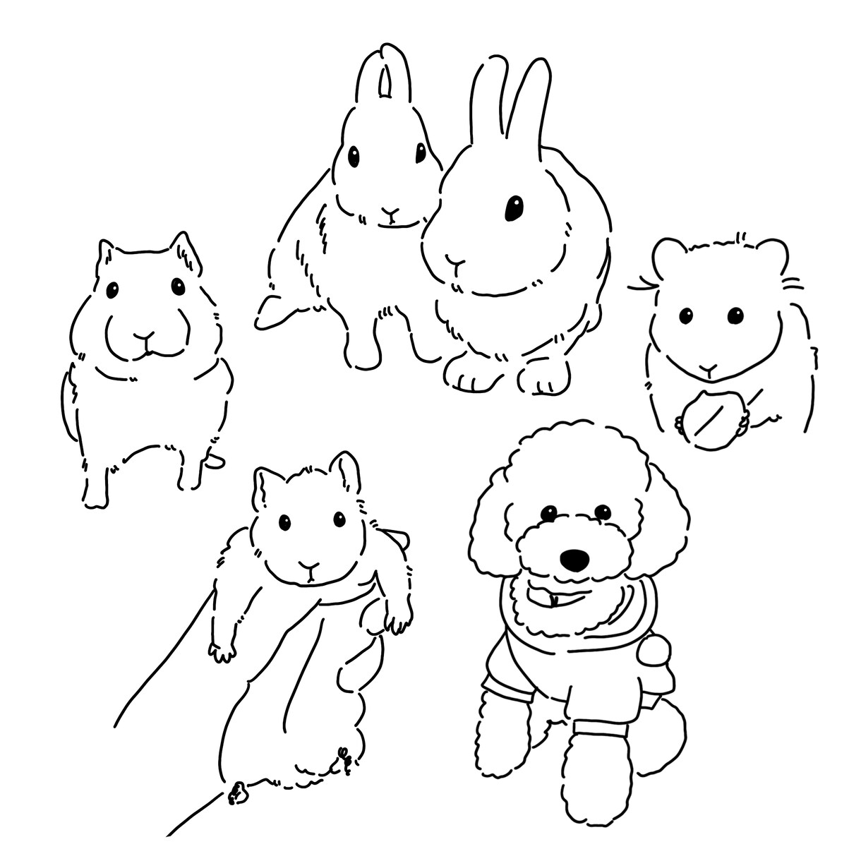 あなたのペットをシンプルイラストにします シンプルでアイコンにも使いやすいイラストをお届け！ イメージ8