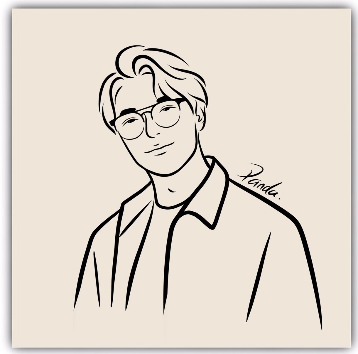 シンプルルな似顔絵を描きます お写真を元に似顔絵イラストをお描きします！ イメージ3