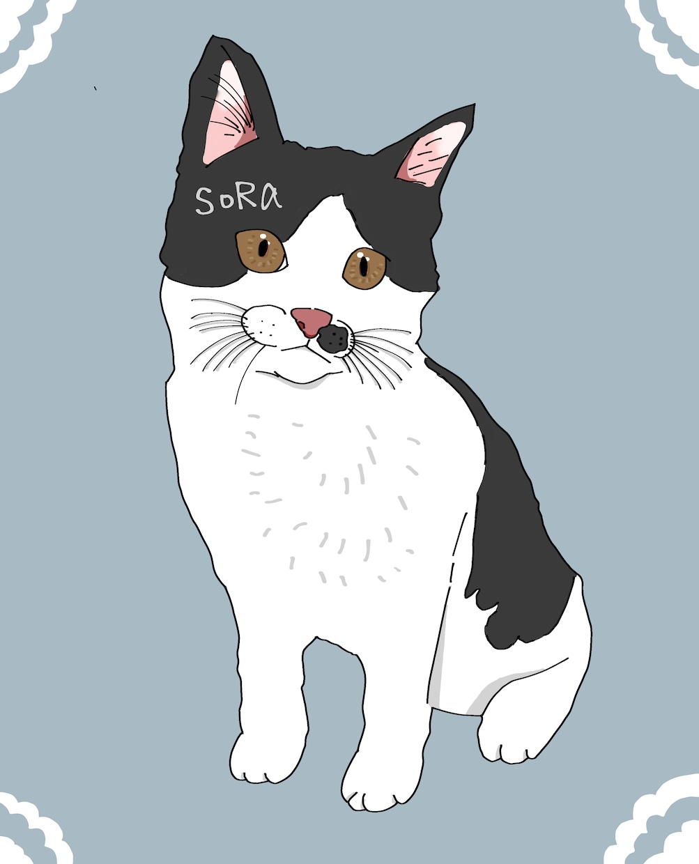 写真からイラストを描きます 大切なペットをイラストにしませんか？ イメージ3