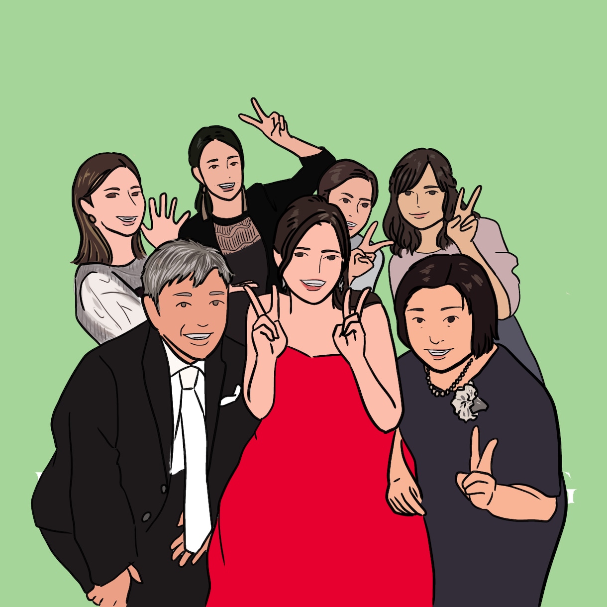 結婚式や思い出の写真などを描きます あなた用のイラストを描きます。 イメージ1