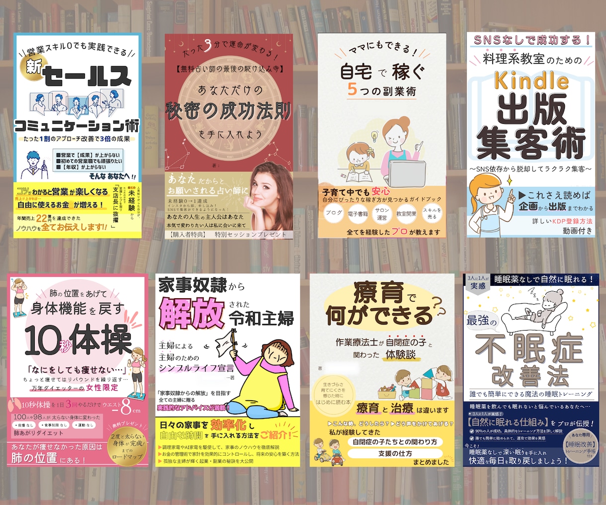 ポチられる！Kindle電子書籍の表紙作成致します 10月末まで！期間限定価格でオリジナル電子書籍作りませんか？ イメージ4