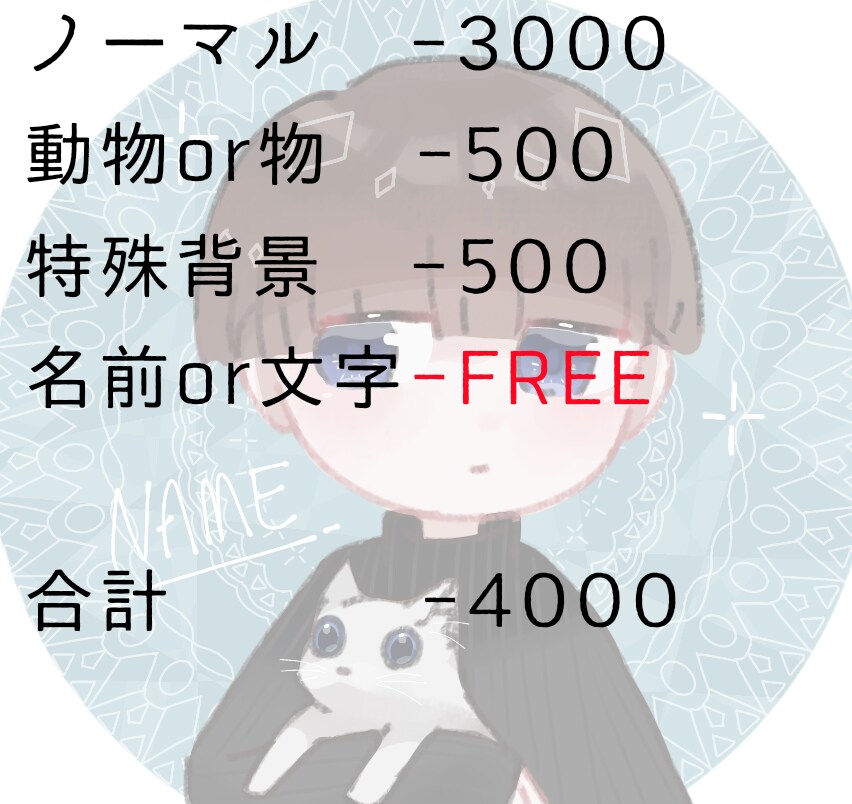 あなただけのかわいいアイコン制作します 最短即日！あなたのプロフィールを彩ります！ イメージ5