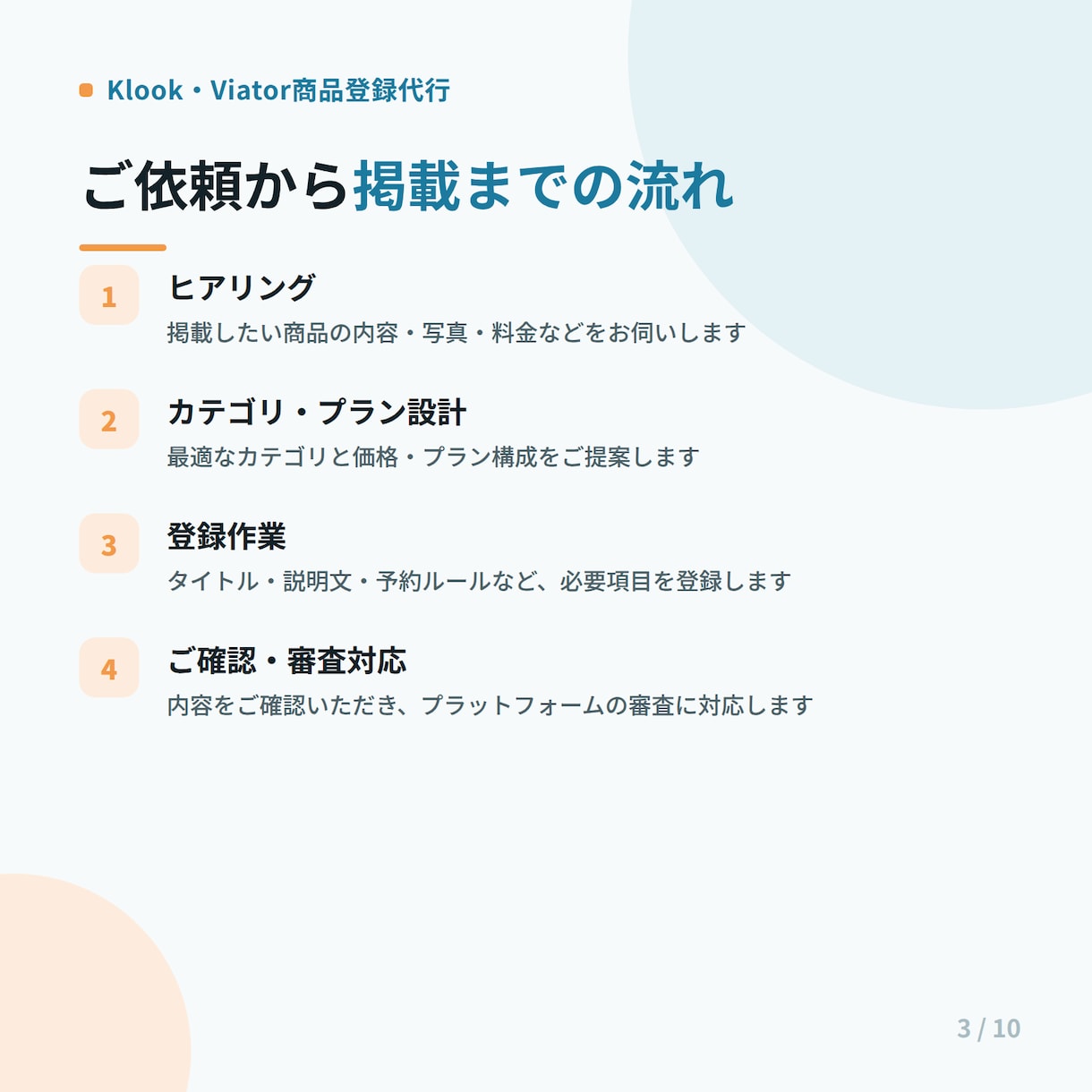Klook・Viator商品登録代行します 登録で詰まった方へ、現役の運営経験で代行します イメージ3