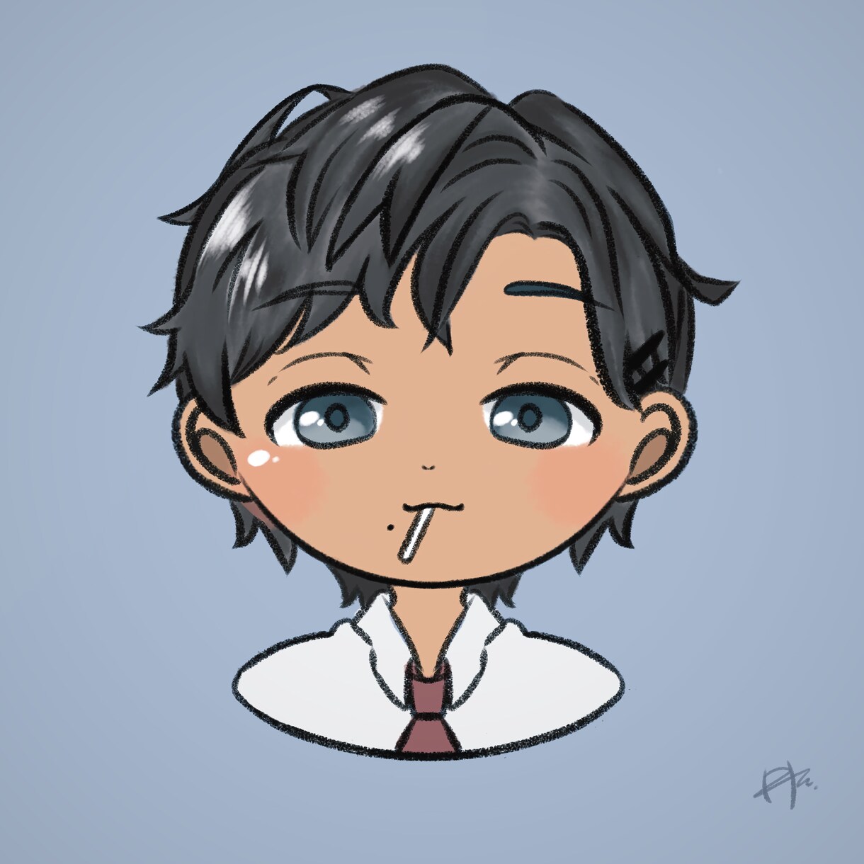 オリジナルなアイコンをすぐにお描きします 簡単なテンプレートを記入して可愛いアイコンが完成☆ イメージ8