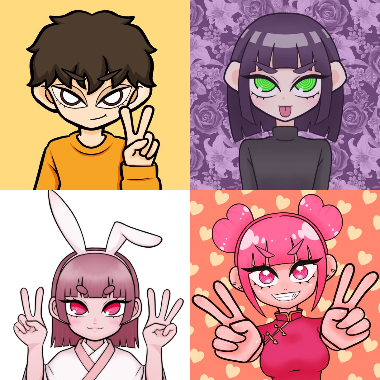 アイコンに使えるような絵を安く早く描きます ハッキリとした線で描く可愛い絵を安く早くお届け致します！！ イメージ4