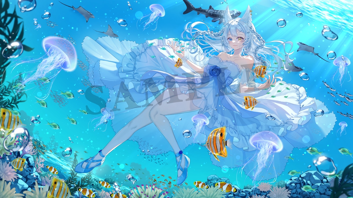美しいイラストを魅力的にスピーディに描きます MV用、サムネイル、立ち絵、１枚絵など承ります イメージ3