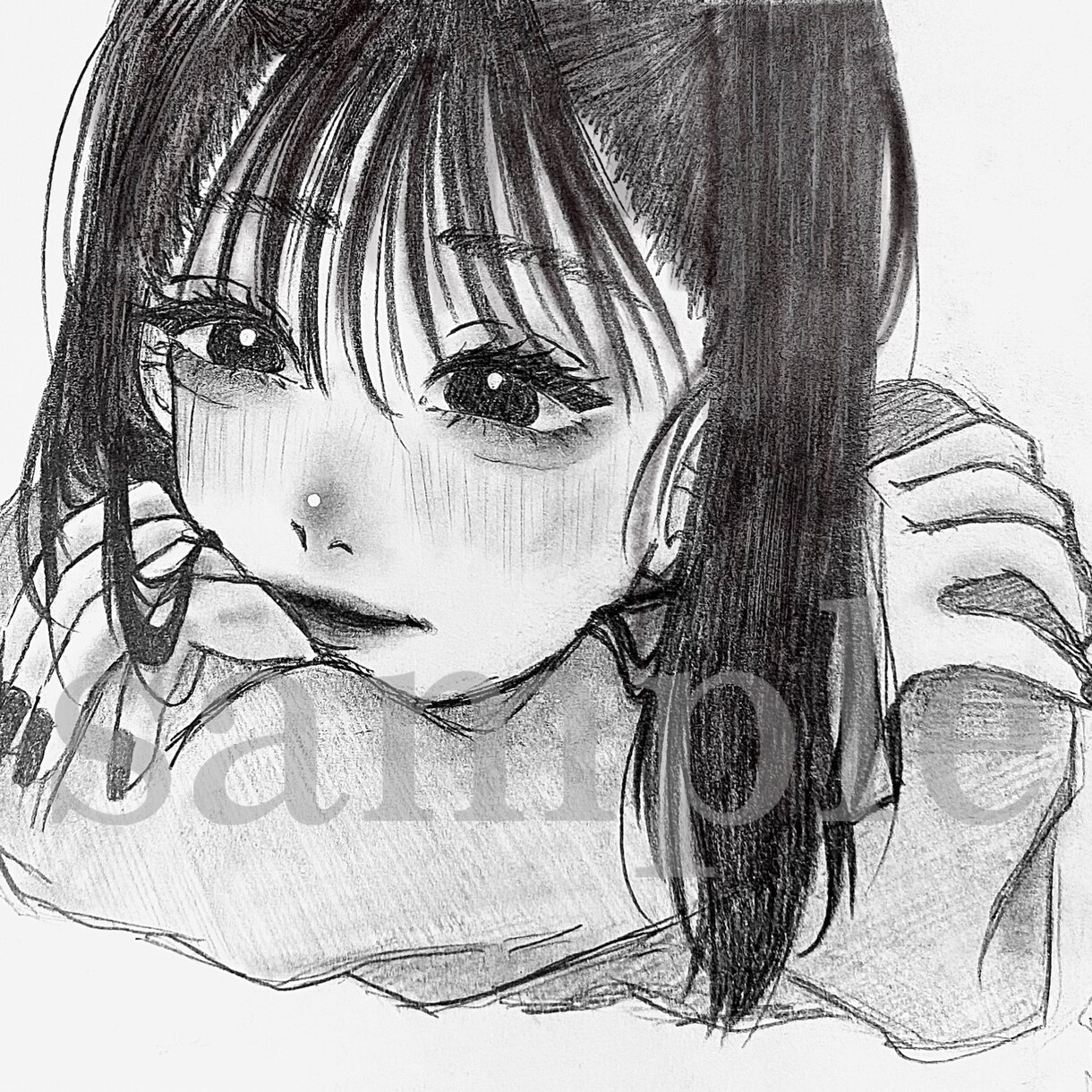 モノクロでアイコンやイラスト制作します あなたのSNSアカウントをアイコンから彩ります！ イメージ2