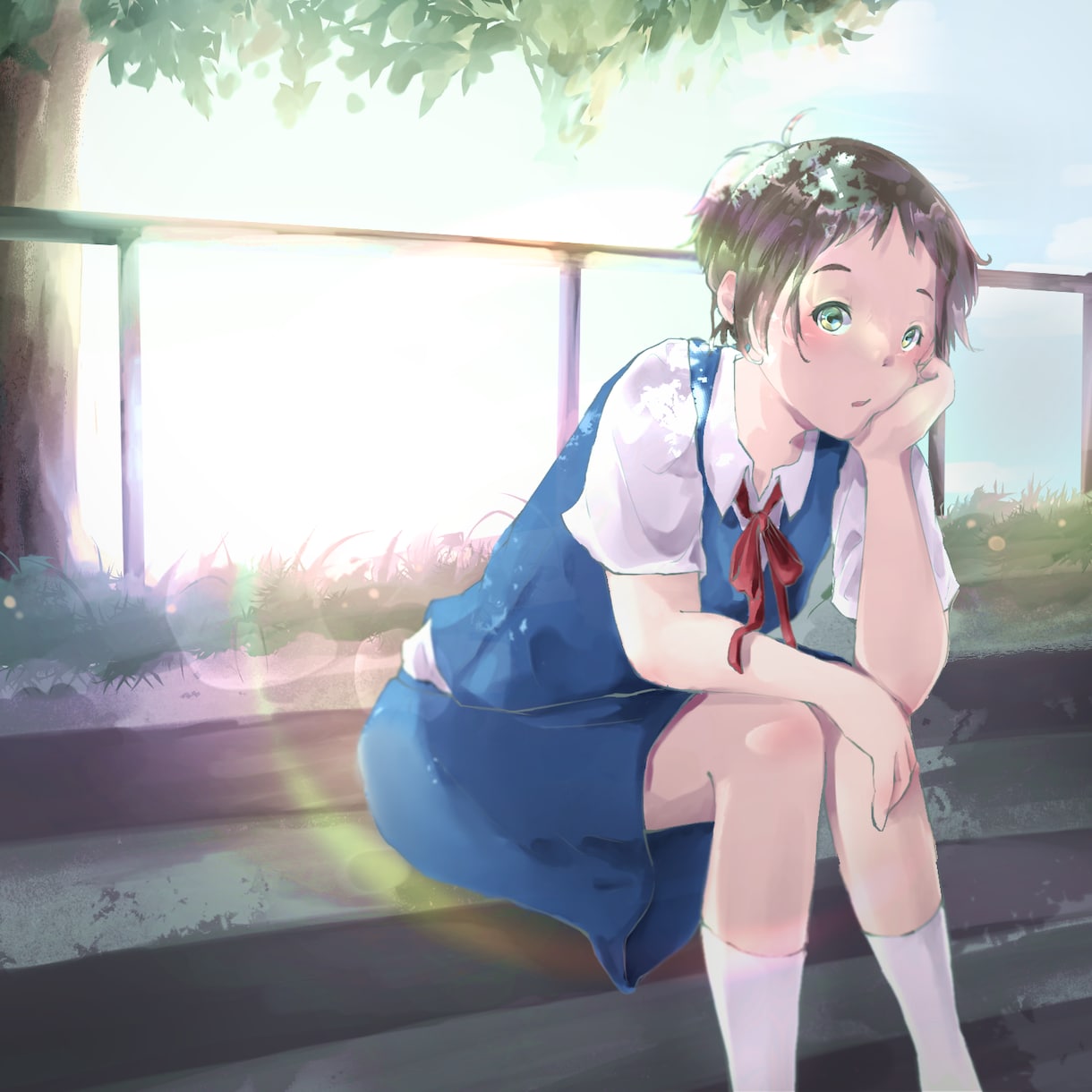 ラノベ風の絵柄であなただけの可愛いアイコン描きます アイコン、そこには世界が広がっています。 イメージ3