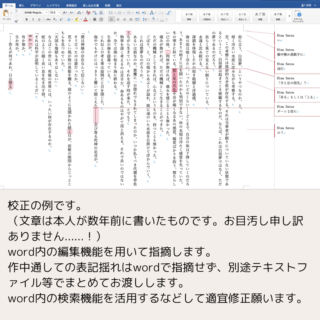 有資格者｜同人・創作小説の校正作業承ります 「ちゃんと確認したはずなのに……」を繰り返さないために！ イメージ4