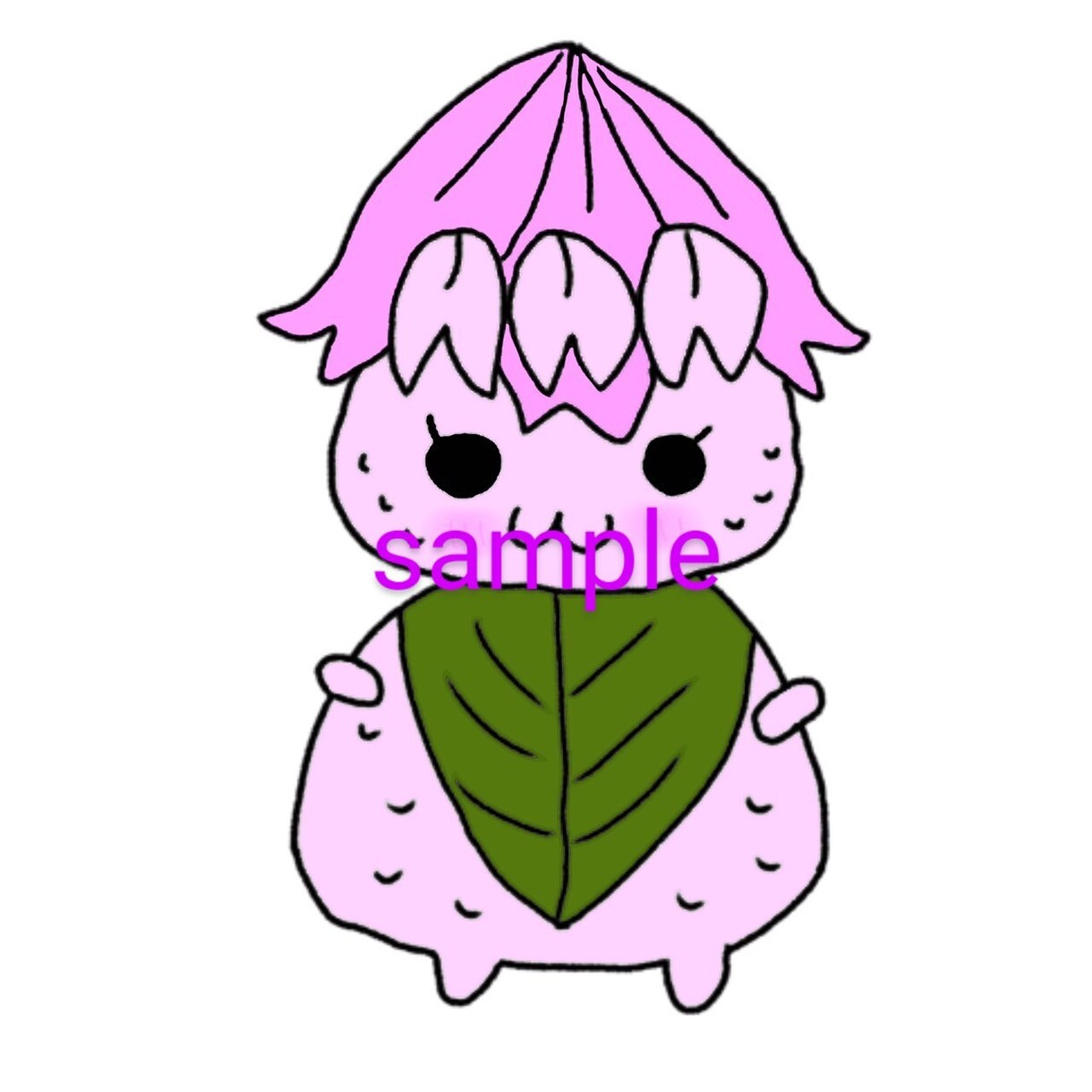 食べ物、妖精、植物、自然、動物のゆるキャラ描きます 可愛いいアイコンイラストを貴方にプレゼントします イメージ4