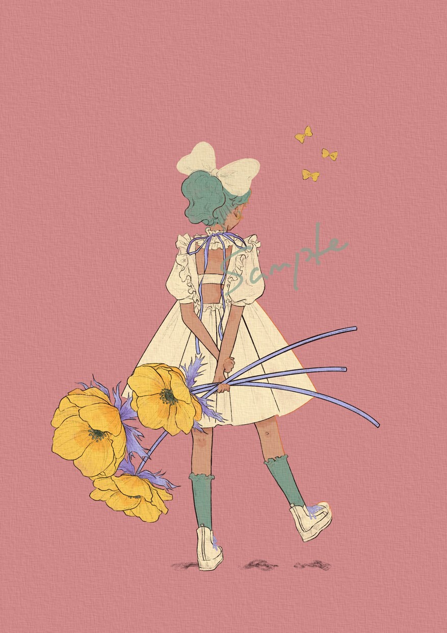 歌ってみたやアイコンに！女の子イラストを制作します 世界観重視のおしゃれなイラスト｜修正2回まで◎ イメージ8