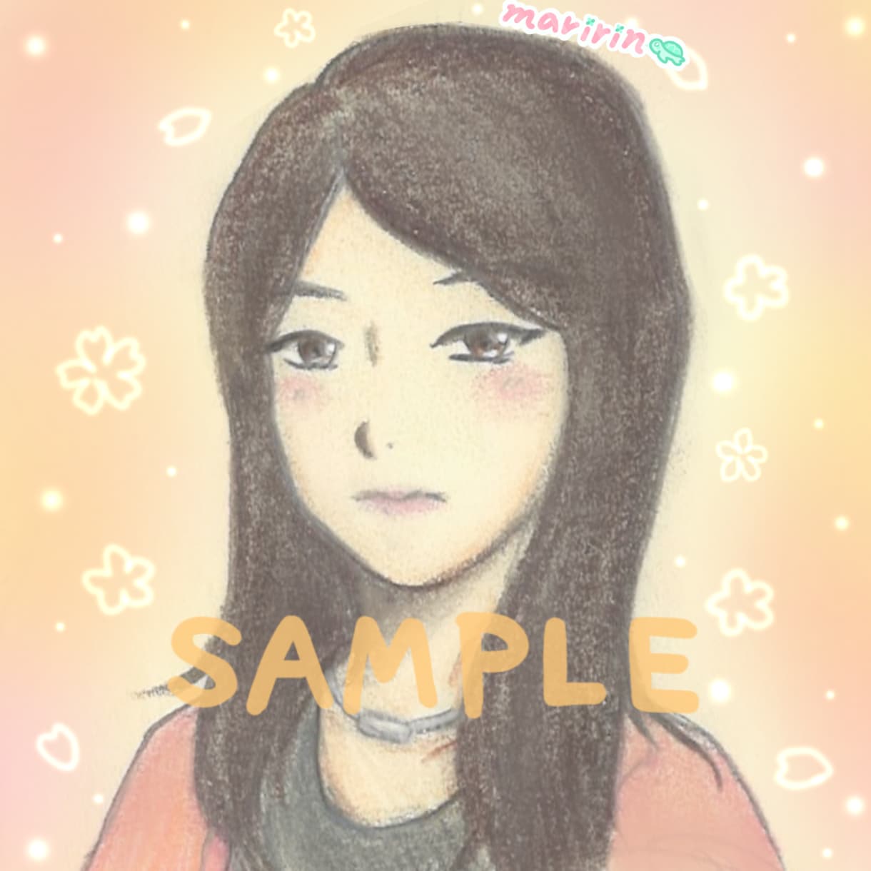 ほんわかやさしい雰囲気の似顔絵を描きます 【SNS向け】なんとなく似てる！あなたの似顔絵描きます♪ イメージ10