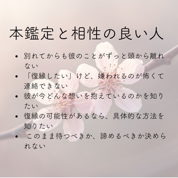 復縁可能性をYES/Noで答えます 彼との未来についてはっきりとお伝えします イメージ2