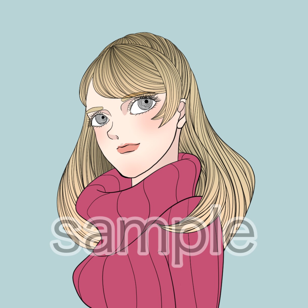 レトロなイラストを描きます 〜SNS等のアイコンにいかがですか？〜 イメージ2