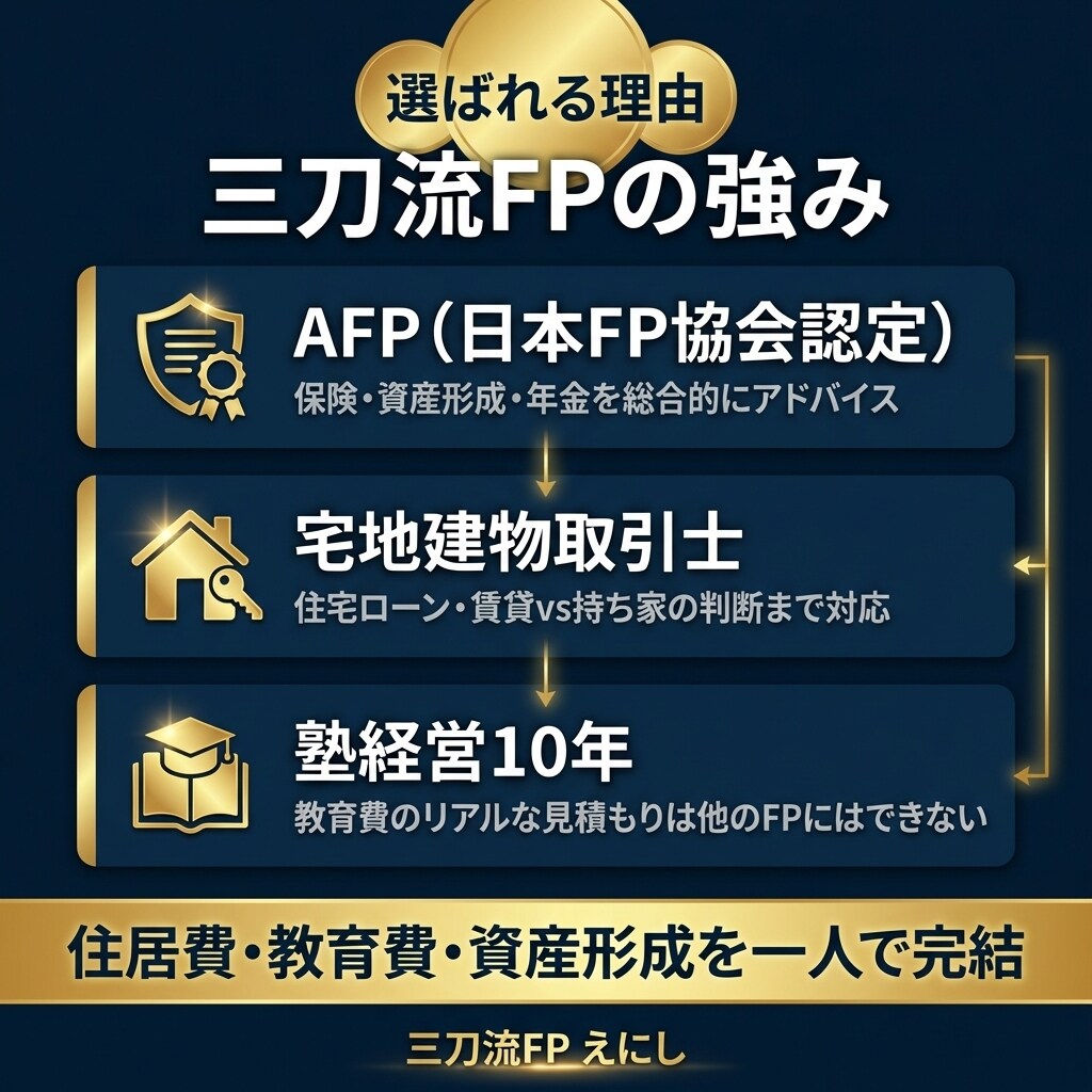 何歳でいくら必要かプロのFPが全て見える化します AFP×宅建士×塾経営10年の三刀流FPがオーダーメイド イメージ4