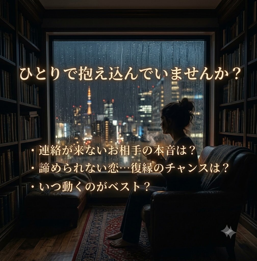 彼の本音と復縁の可能性・今すべきことを占います 連絡する？待つ？今の二人に合った動き方までお伝えします イメージ2